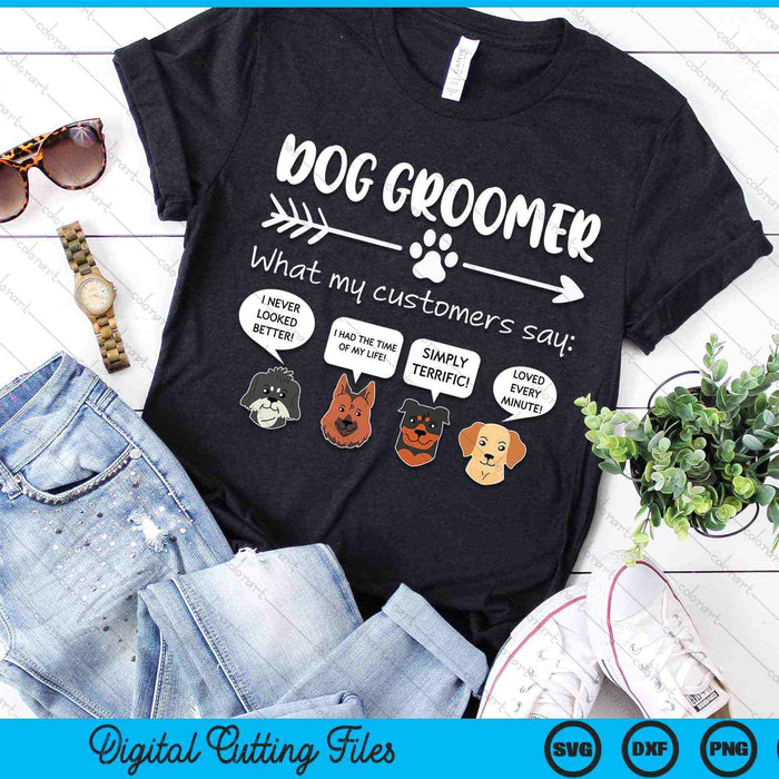 Funny Dog Groomer SVG PNG Digital Cutting Files