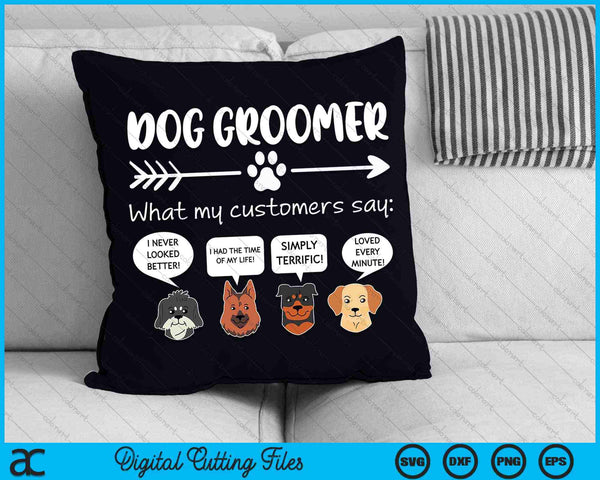Funny Dog Groomer SVG PNG Digital Cutting Files