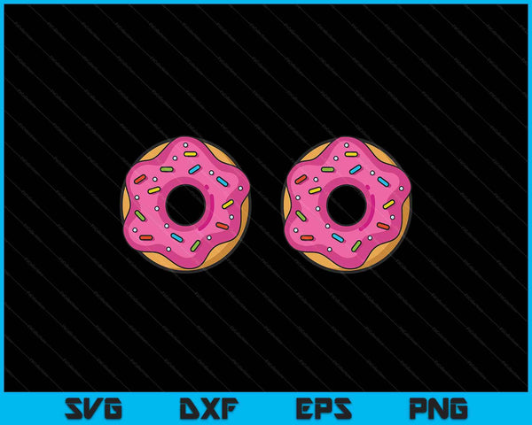 Donut boobs sprinkle doughnut SVG cut file