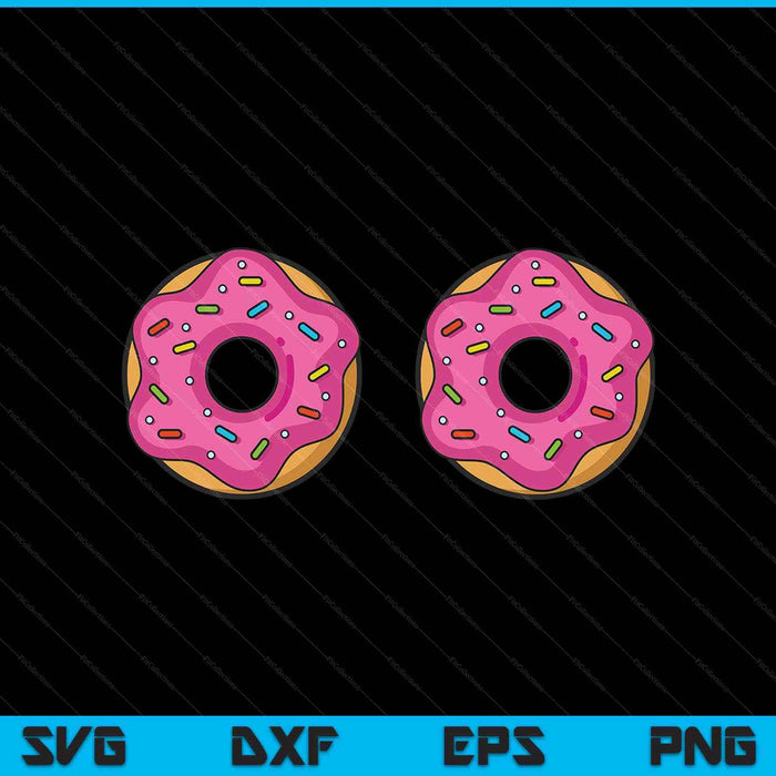 Donut boobs sprinkle doughnut SVG cut file