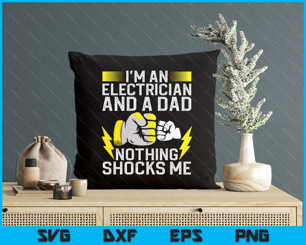 Funny Electrician Design For Men Daddy Electrical Engineers SVG PNG Digital Printable Files