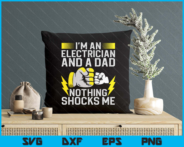 Funny Electrician Design For Men Daddy Electrical Engineers SVG PNG Digital Printable Files