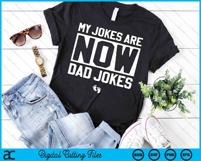 First Time Dad Gifts For Men New Father Dad Jokes SVG PNG Digital Cutting Files