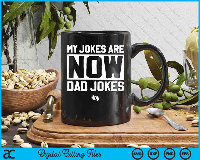 First Time Dad Gifts For Men New Father Dad Jokes SVG PNG Digital Cutting Files