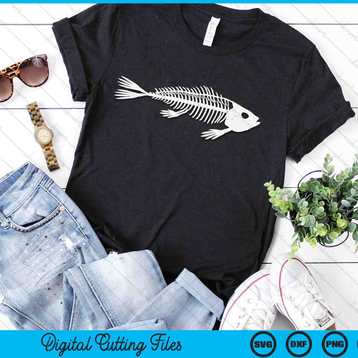 Funny Fish Bones Fisherman Skeleton Fish Animal SVG PNG Digital Cutting File