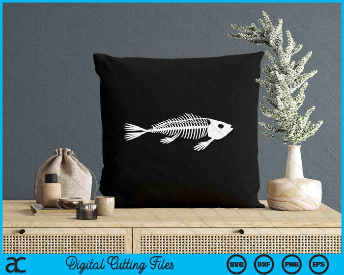 Funny Fish Bones Fisherman Skeleton Fish Animal SVG PNG Digital Cutting File