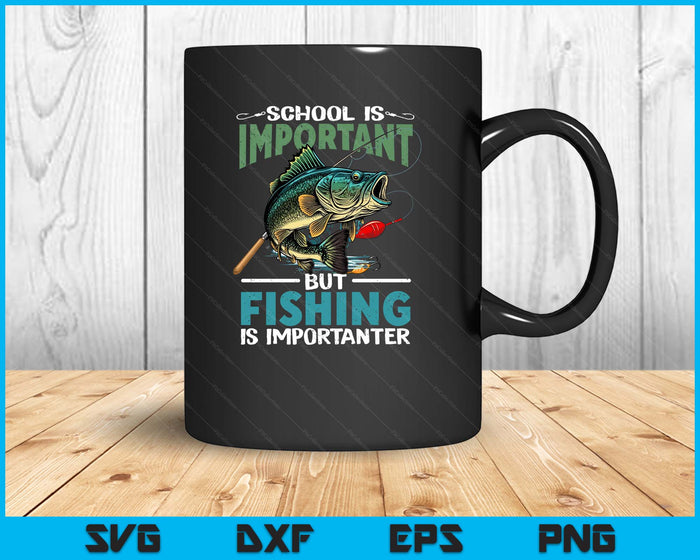 Funny Fishing For Boys Kisd Youth Fish Saying Bass Fisherman SVG PNG Digital Printable Files