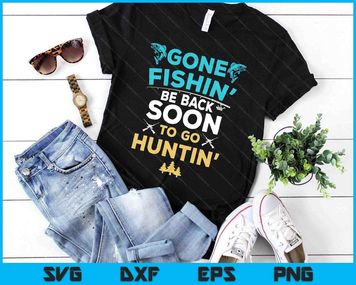 Funny Fishing Hunter Hunting Fisherman SVG PNG Digital Printable Files