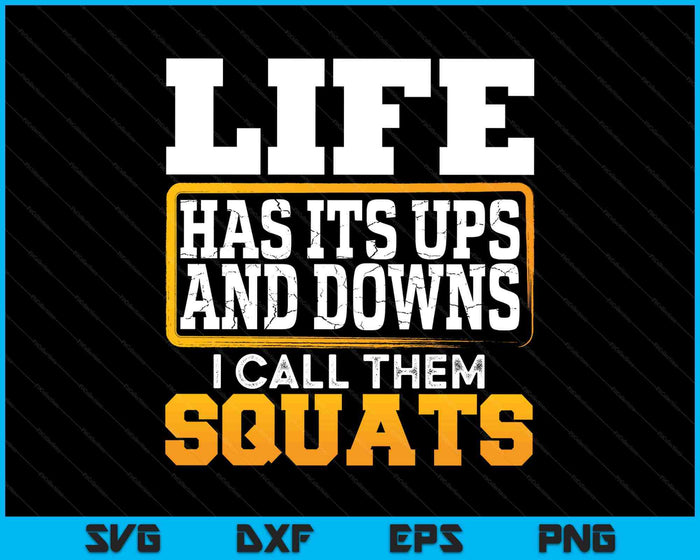 Funny Fitness Gym Workout Weights Squat SVG PNG Digital Printable Files