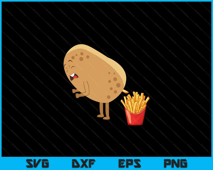 Funny French Fries Designs For Men Women Potato Food Eaters SVG PNG Digital Printable Files