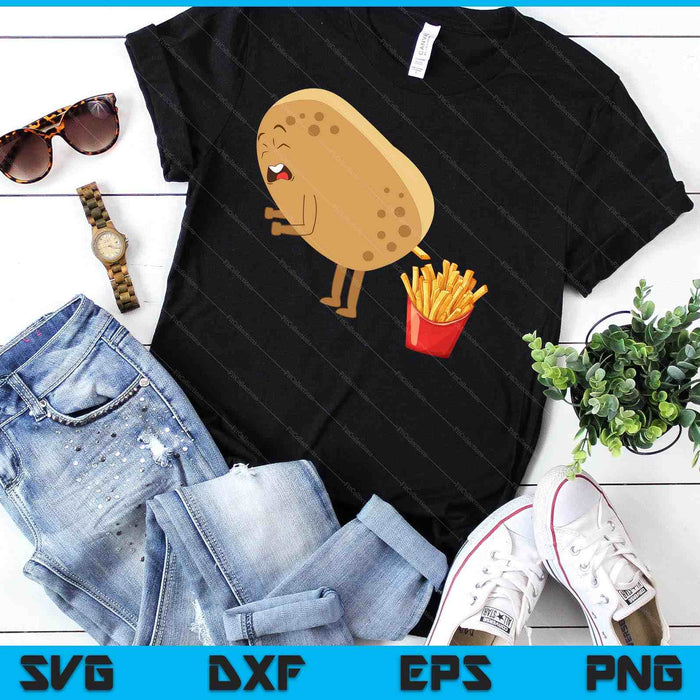 Funny French Fries Designs For Men Women Potato Food Eaters SVG PNG Digital Printable Files