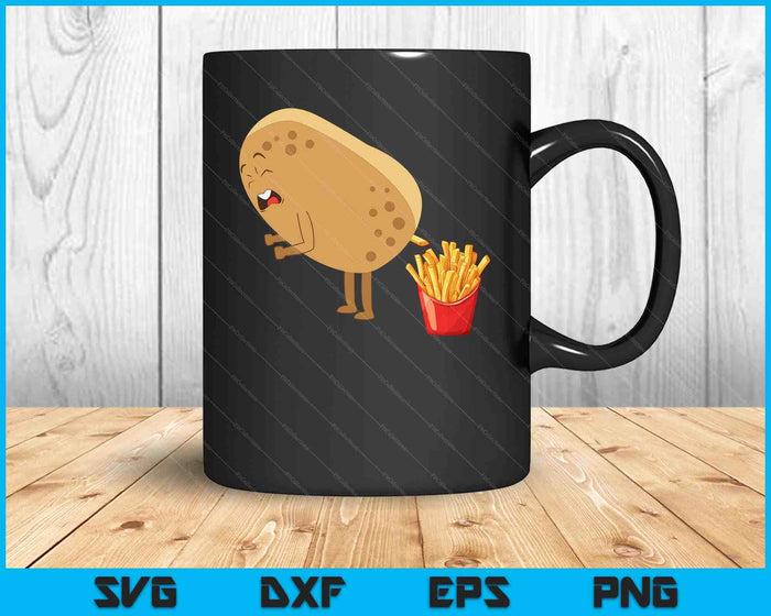 Funny French Fries Designs For Men Women Potato Food Eaters SVG PNG Digital Printable Files