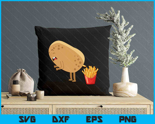 Funny French Fries Designs For Men Women Potato Food Eaters SVG PNG Digital Printable Files