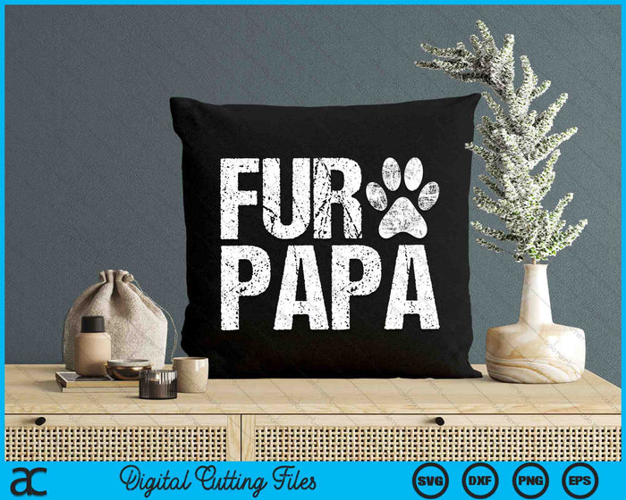 Funny Fur Papa SVG PNG Digital Cutting Files