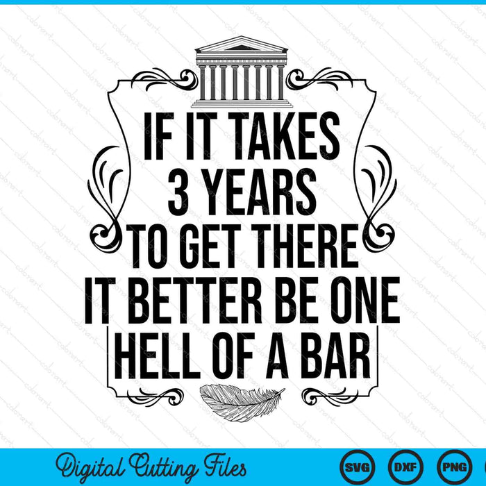 Future lawyer student cute law school bar exam SVG cut file