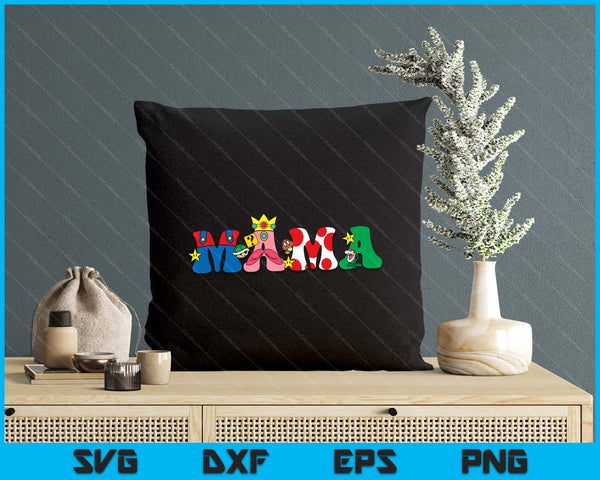 Funny Game Mama Boy Mom Mother's Day SVG PNG Digital Printable Files