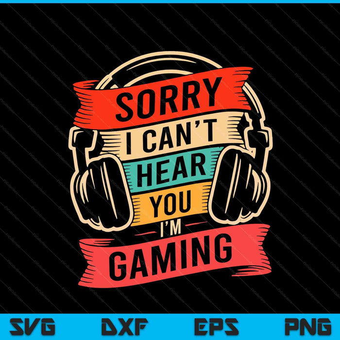 Gamer for video gaming SVG cut file