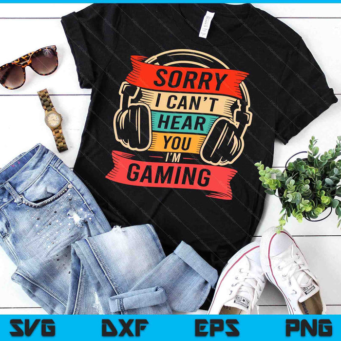 Funny Gamer For Teens Boys Men Video Gaming SVG PNG Digital Printable Files
