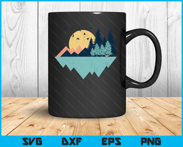 Funny Geometric Mountain Abstract Geometry Outdoor SVG PNG Digital Printable Files