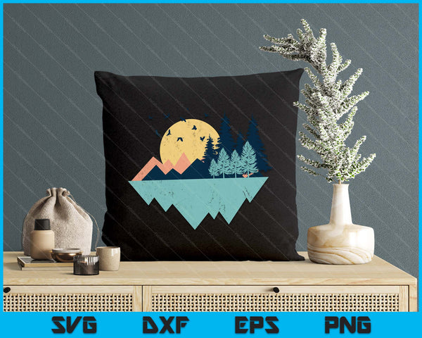 Funny Geometric Mountain Abstract Geometry Outdoor SVG PNG Digital Printable Files