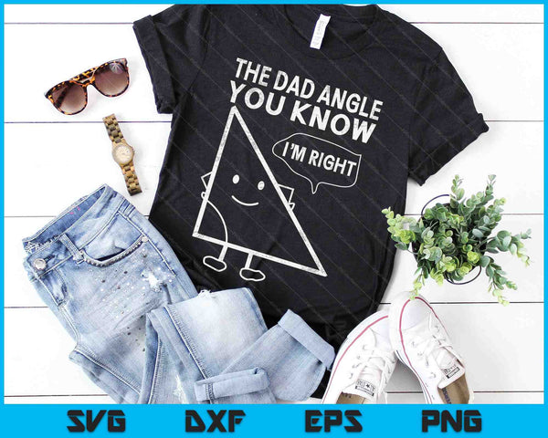 Funny Geometry Shirts For Dads Who Love Math Father's Day SVG PNG Digital Cutting Files