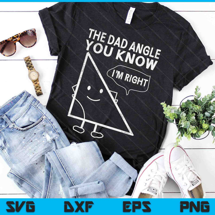 Funny Geometry Shirts For Dads Who Love Math Father's Day SVG PNG Digital Cutting Files