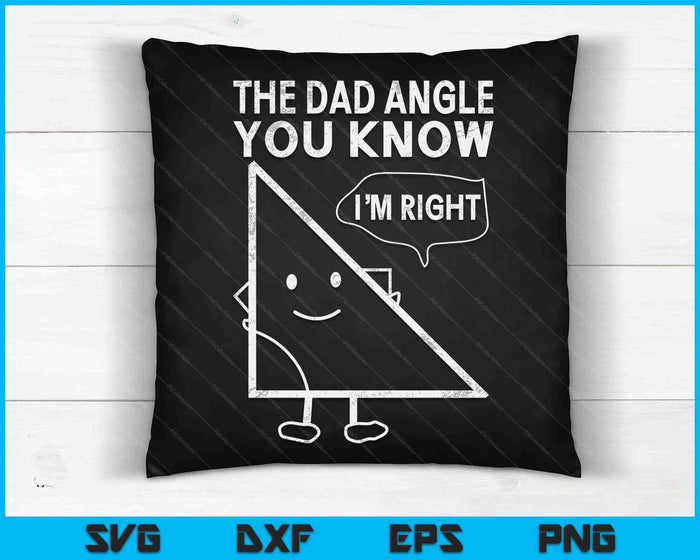 Funny Geometry Shirts For Dads Who Love Math Father's Day SVG PNG Digital Cutting Files