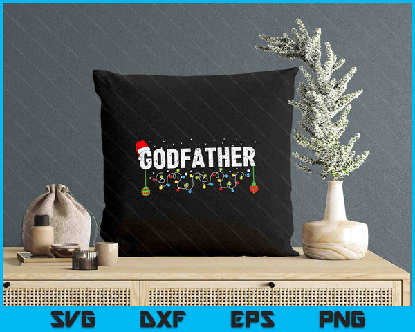 Funny Godfather Merry Christmas Pajama Family Men Meme Xmas SVG PNG Digital Printable Files