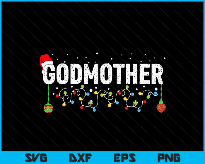 Funny Godmother Merry Christmas Pajama Family Men Meme Xmas SVG PNG Digital Printable Files