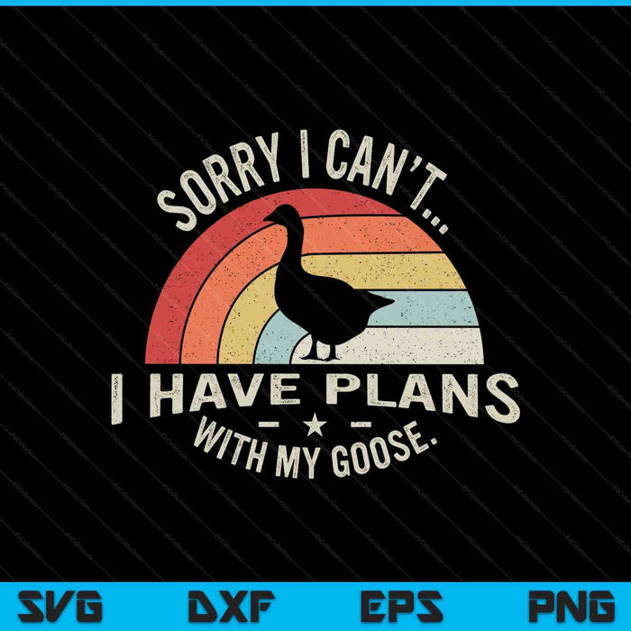 Goose outfit geese poultry vintage retro sayings SVG cut file