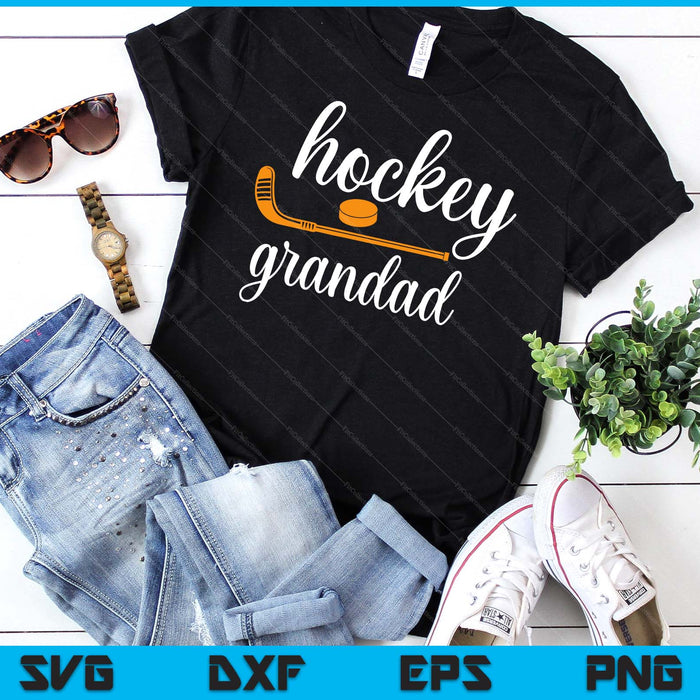 Grandad Cute Gifts For Hockey Grandad SVG PNG Digital Printable Files