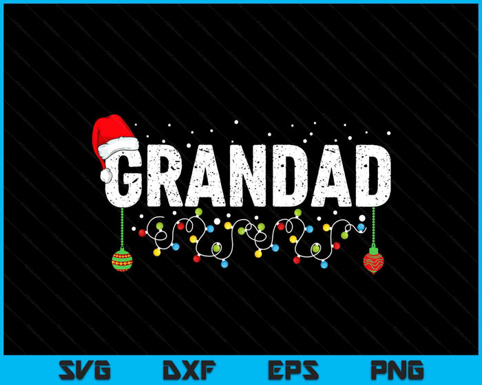 Funny Grandad Merry Christmas Pajama Family Men Meme Xmas SVG PNG Digital Printable Files