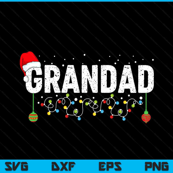 Grandad merry Christmas pajama family men meme Xmas SVG cut file