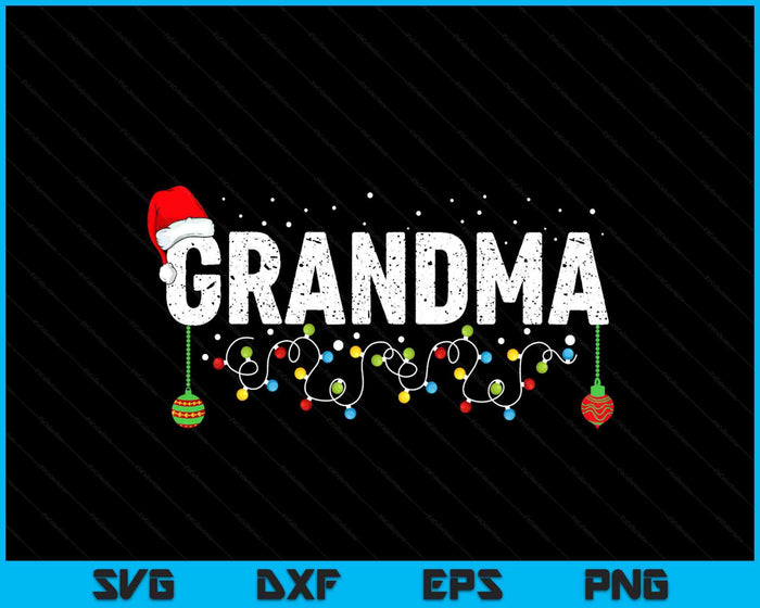 Funny Grandma Merry Christmas Pajama Family Men Meme Xmas SVG PNG Digital Printable Files