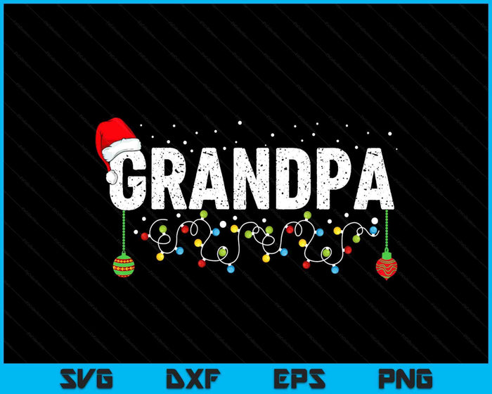 Funny Grandpa Merry Christmas Pajama Family Men Meme Xmas SVG PNG Digital Printable Files