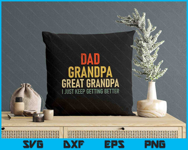 Funny Great Grandpa For Fathers Day SVG PNG Digital Printable Files