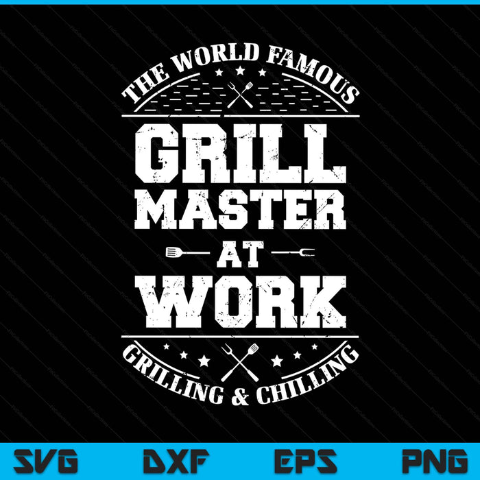 Grill master BBQ chef smoked meat lover barbecue SVG cut file