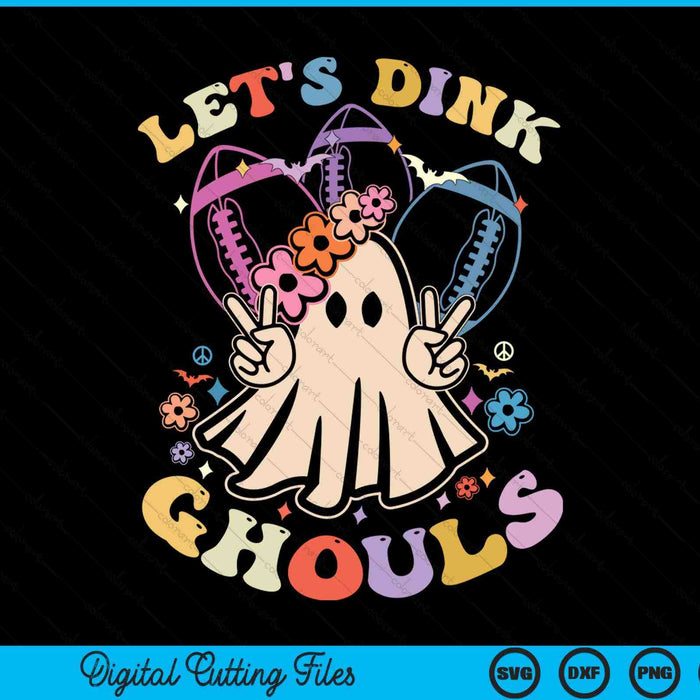 Halloween American football costume let's dink ghouls SVG cut file