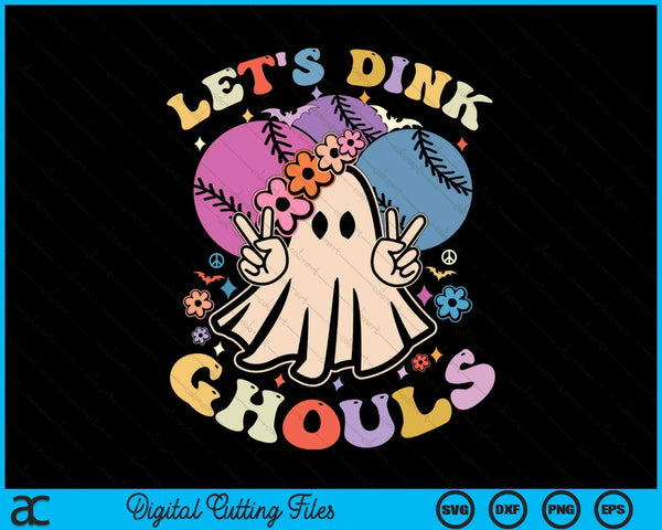 Halloween baseball costume let's dink ghouls SVG PNG cut file for Cricut