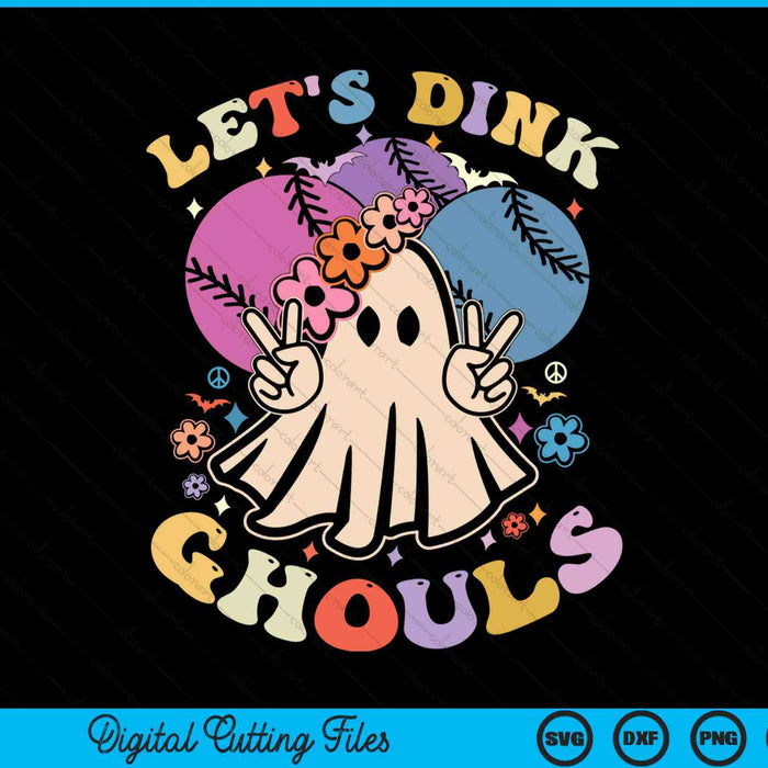 Halloween baseball costume let's dink ghouls SVG cut file