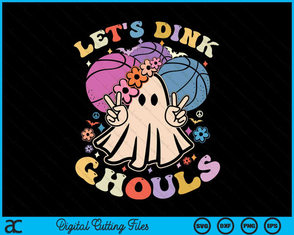 Halloween basketball costume let's dink ghouls SVG cut file