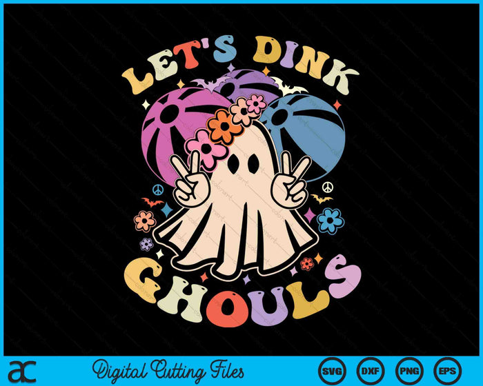 Funny Halloween Beach Ball Costume Let's Dink Ghouls SVG PNG Digital Cutting File