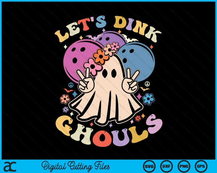 Funny Halloween Bowling Costume Let's Dink Ghouls SVG PNG Digital Cutting File