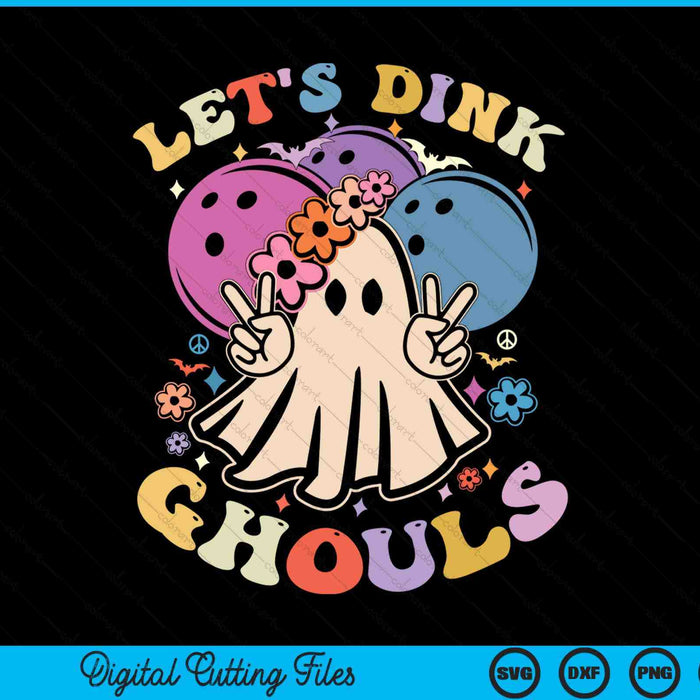 Funny Halloween Bowling Costume Let's Dink Ghouls SVG PNG Digital Cutting File