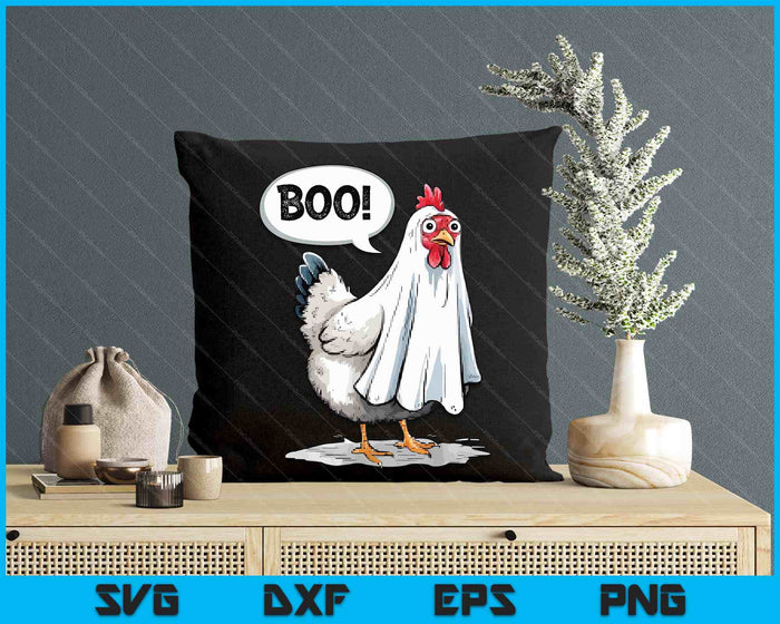 Funny Halloween Chicken Boo Spooky Chicken Halloween Costume SVG PNG Digital Printable Files
