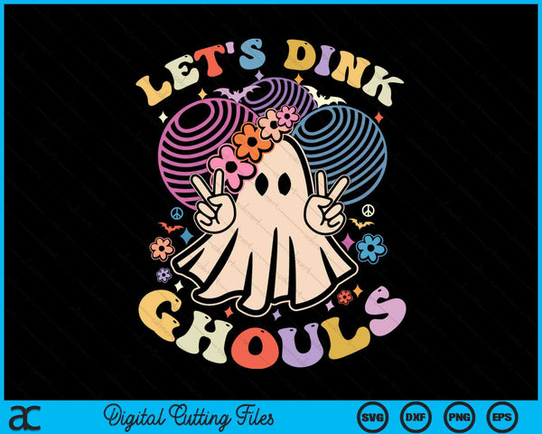 Halloween dodgeball costume let's dink ghouls SVG cut file