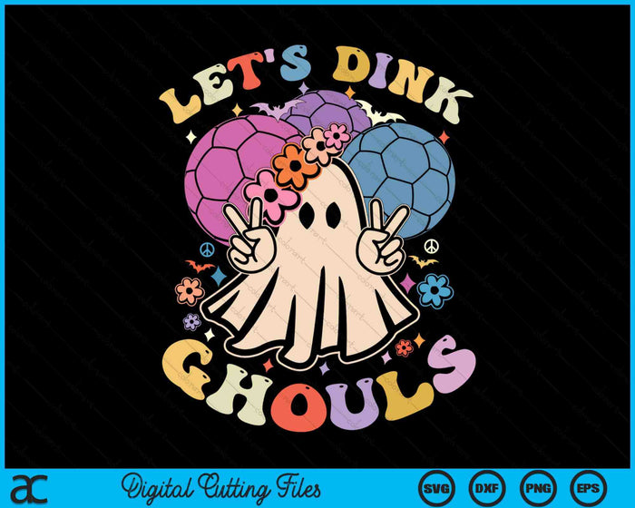 Funny Halloween Handball Costume Let's Dink Ghouls SVG PNG Digital Cutting File