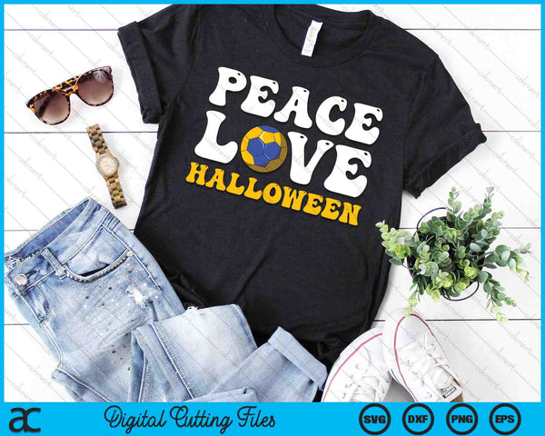 Halloween Handball Costume Peace Love Halloween SVG PNG Digital Cutting Files