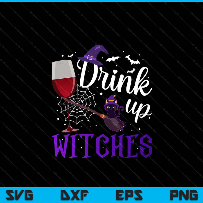 Halloween hat drink up witches drink up witches SVG cut file