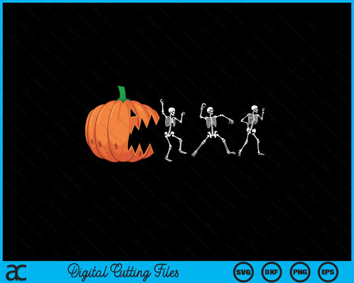 Funny Halloween Pumpkin Skeletons Jack o Lantern SVG PNG Digital Cutting Files